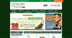 Desktop Screenshot of mowersatjacks.com