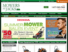 Tablet Screenshot of mowersatjacks.com